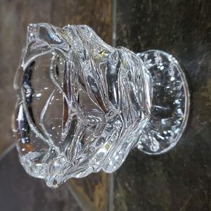 2X HOST PICK. Vintage.  Retired. PartyLite Radiant Rose Crystal Votive Holder